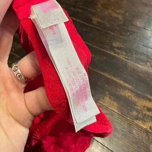 Victoria’s Secret red lace sexy loungewear M bralette thumbnail 3