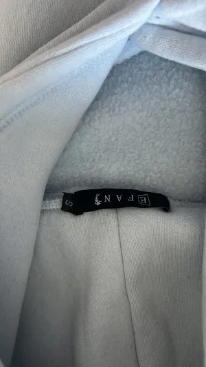 Light Blue Amazon Hoodie Plain thumbnail 2