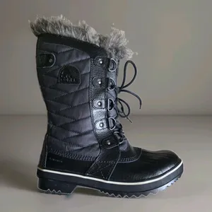 Sorel Tofino ll Boots Womens 8 Black Fur Trim Winter Waterproof Excellent Cond thumbnail 9
