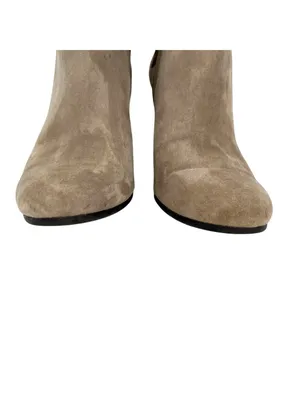 Sam Edelman Shelby Taupe Suede Heeled Ankle Booties Size 9 thumbnail 9