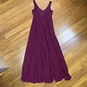 Show Me Your Mumu Jenn Maxi Dress Womens Medium‎ Merlot V-Neck Sleeveless Gown thumbnail 4