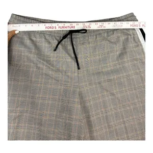 Nine West‎ Wide Leg Plaid Pant Brown Black Side Stripe Drawstring 1X Sporty Chic thumbnail 5