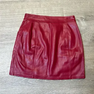 •EXPRESS• FAUX LEATHER MINI SKIRT thumbnail 4