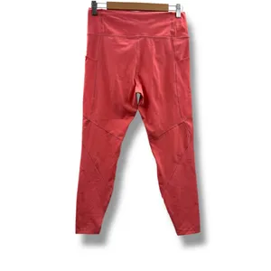 Le‎ Ore Coral Pink High Rise Cropped Pull-On Leggings Sz L thumbnail 4