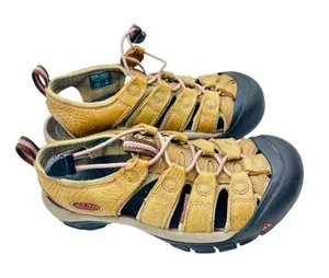 Keen Footwear Newport H2 brown leather Hiking waterproof sandals women’s sz 6.5 thumbnail 1