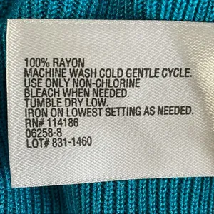 Worthington Vneck Vivid Teal Sweater thumbnail 5