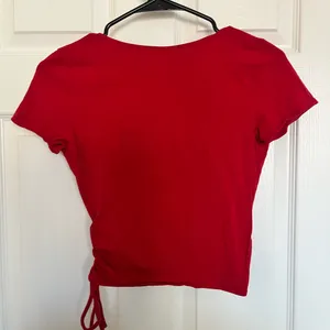 Hollister Red Wrap Crop Top thumbnail 2