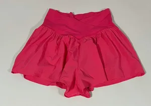 Offline by Aerie Hot Pink High Rise Flounce Workout Shorts Bottoms Size S 🩷✨ thumbnail 1