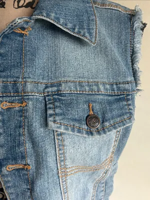 American Rag Denim Sleeveless Vest Size Medium thumbnail 5