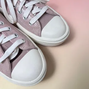 Converse Chuck Taylor‎ All Star Platform Sneakers Metallic Pink Silver Size 8.5 thumbnail 9