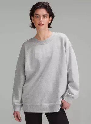 Lululemon Perfectly Oversized Crew Sweatshirt Women's Black thumbnail 1