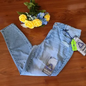 Indigo Fusion Distressed Jeans Size 14 thumbnail 3