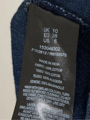 ASOS Denim Midi Dress Size 6 Fall winter thumbnail 9