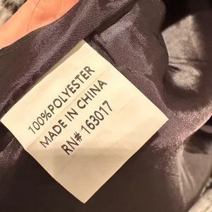Princess Polly Eleri Plaid‎ Coat Gray White Checkered Longline Jacket XS/S thumbnail 7