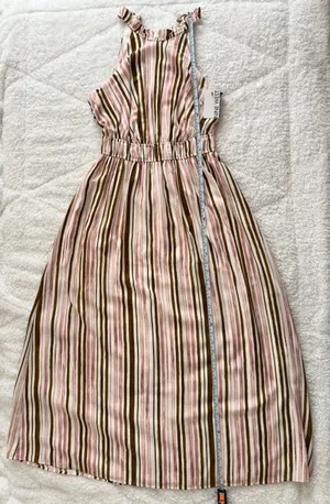 Nine West Gathered Waist Halter Maxi Dress thumbnail 5