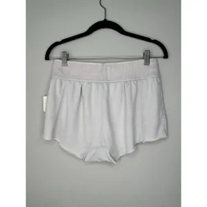 FREE PEOPLE Cozy Soft Comfy Casual Harem Lounge Sweat Shorts in Light Grey XS thumbnail 5