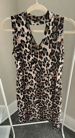 Cheetah Print Dress Multiple thumbnail 1
