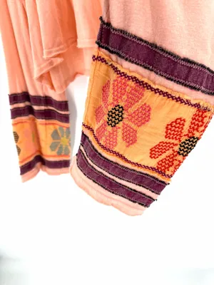 We the free people Sidney Lagenlook boho cottage floral wide sleeve oversize tee thumbnail 6