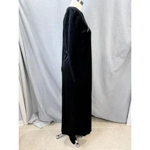 Vintage Barad & Co Black Silver Embellishment Long Sleeve Gown by Tom Bezduda S‎ thumbnail 6