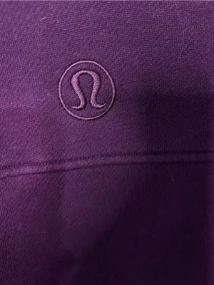 Lululemon Scuba Oversized Half Zip Funnel Neck Magenta Purple Gold Long Sweater thumbnail 8