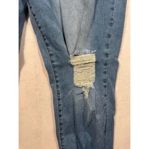 Sidefeel Jeans Distressed Medium Wash Straight Leg High Rise Stretch Women's 18 thumbnail 5