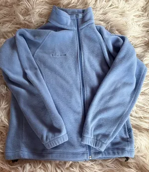 Columbia Light Blue Full Zip Fleece Jacket Women’s Size M thumbnail 1