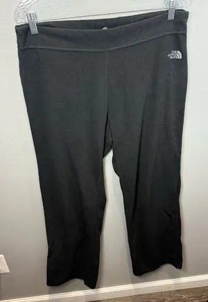 The North Face Women's TKA 100 Fleece Cozy Black Pants Size‎ Large thumbnail 1