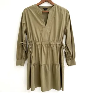 Rails Ivy Mini Moss Green Tie Waist Tiered Dress Women's Size Small thumbnail 7