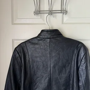 Comstock RC Expedition Woman Large Black Leather Zip Up Jacket Whimsigoth 90’s thumbnail 4