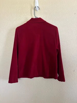 Vintage Red Velvet Coat thumbnail 3