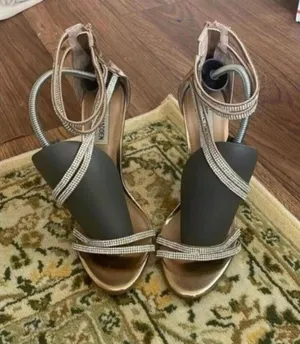 Steve Madden Sweetest Copper and Rhinestone Formal Wedding High Stiletto heels thumbnail 1