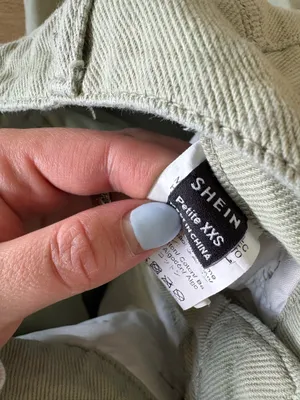 SheIn Light Sage Green Jeans thumbnail 4