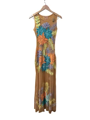 For Love and Lemons Nasty Gal Tropicana Embroidered Maxi Dress Sheer Small $298 thumbnail 3