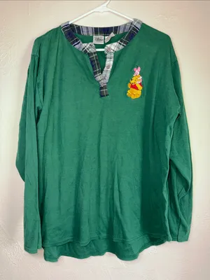 Disney Catalog Winnie the Pooh Piglet Embroidered Long Sleeve Top‎ L/XL thumbnail 1