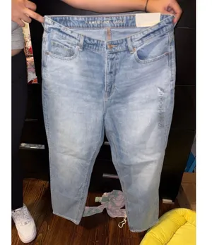 American Eagle Mom Jeans Size 12R thumbnail 1