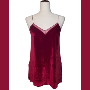 Intimately Free People Red Velvet Tank Top thumbnail 1