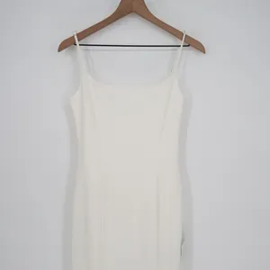 Lulus Blessed Romance Maxi Dress Womens M White Sleeveless Button Back Mermaid thumbnail 4