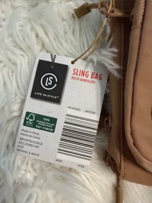 LIFE IN STYLE TAN Sling Bag brand new thumbnail 2