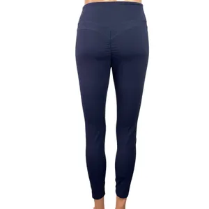 Gymshark Women's Navy Blue Cinch Cropped Yoga Athletic Leggings Pants Size S thumbnail 3