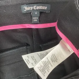 Juicy Couture Black Straight Leg Ankle Length Trouser Pants 4 thumbnail 5