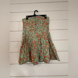 NWOT FREE PEOPLE Made Me Smile Printed Mini dress Made Me Smile Printed Mini thumbnail 7