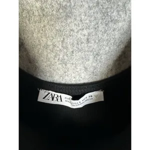 Zara Knit‎ Tank Dress Large Black Bodycon Tie Side Sexy Comfort Scoop Neck thumbnail 9