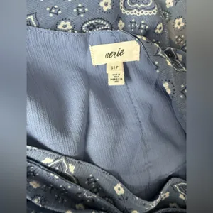 Aerie Navy Paisley Mini Skirt‎ thumbnail 2