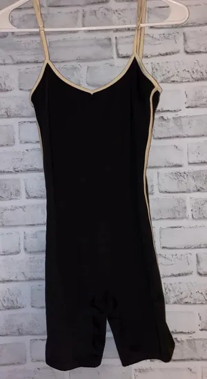 Adika Black open Back Athletic Romper  thumbnail 1