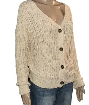 Moon & Madison V neck buttoned cardigan sweater thumbnail 2