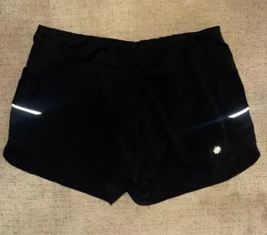 Athleta Black Women's Bike Shorts with Reflective Trim Size Large thumbnail 1