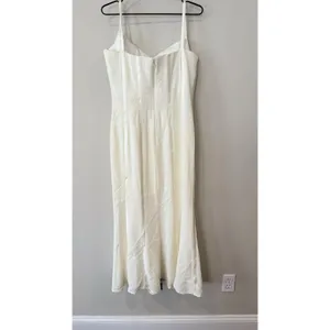 Jovani Cream Bridal Gown a Line Dress with Corset Structural Top Size 10 ,2666 thumbnail 6