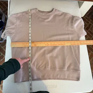 American Giant Everyday‎ Short Sleeve Sweatshirt Women's Size xs taupe color thumbnail 3