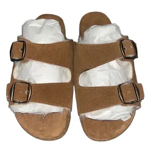 Coconut by Matisse Leather Faux Fur Sandals(Size 6M) thumbnail 3
