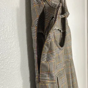 BDG Gray Plaid Midi Dress Size L thumbnail 11